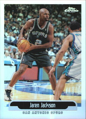 #ad 1999 00 Topps Chrome Refractors Spurs Basketball Card #79 Jaren Jackson $1.80