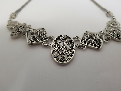 #ad .925 Sterling Silver Necklace Style Necklace W Toggle Closure. Suarti Bali. $129.00