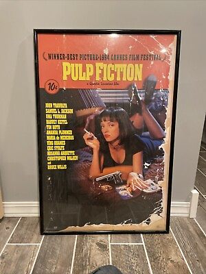 #ad Rare 1995 Pulp Fiction Poster 8248 Winterland Miramax Uma Thurman $99.00