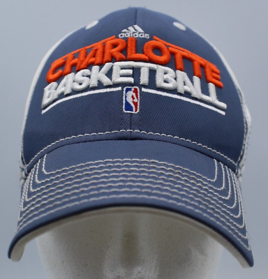 #ad Adidas Charlotte Basketball NBA Bobcats Embroidered Fitted Cap Men#x27;s Small Med $14.40