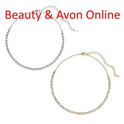 #ad Avon Sparkling Accents Choker Goldtone Only **Beauty amp; Avon Online** $12.95