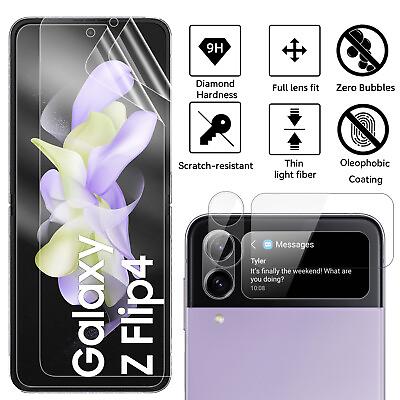 #ad For Samsung Galaxy Z Flip4 Soft HD Hydrogel Screen Protector Lens Glass Cover $9.99