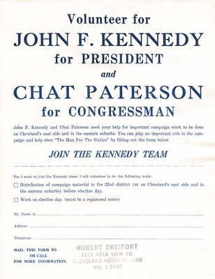 #ad Join the Kennedy Team Presidential $55.00