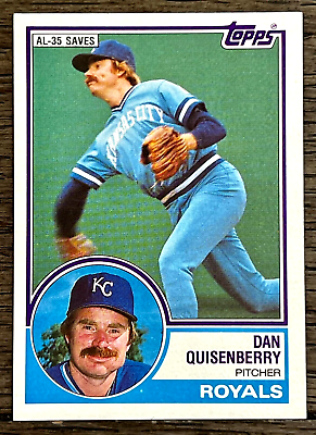 #ad 1983 Topps Dan Quisenberry #155 RARE ERROR CARD: No Back $39.00