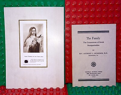 #ad Antique Christian Second Class Relic Card St. Therese of the Child Jesus Lot $29.95