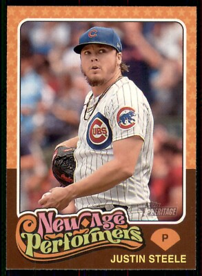 #ad 2024 Heritage New Age Performers #NAP 25 Justin Steele Chicago Cubs $1.24