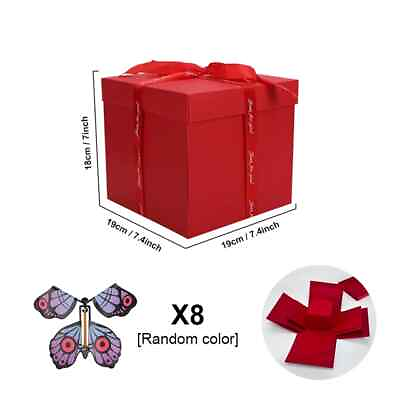 #ad Flying Butterfly Explosion Gift Box Creative Suprise Mother#x27;s Day Gift Birthday. $24.68