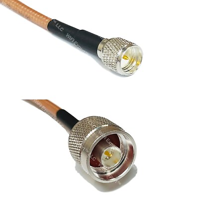 #ad RG400 Silver Mini UHF Male to N MALE Coax RF Cable USA Lot $117.12