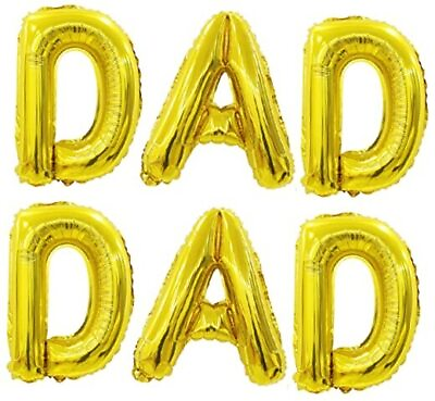 #ad 16quot; Dad Letter Balloons Father#x27;s Day Banner Balloon Dad Birthday Balloons $11.73