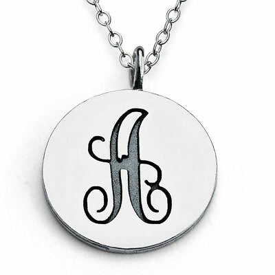 #ad Azaggi 925 Sterling Silver Initial Letter A Pendant Necklace Jewelry Gift Women $67.95
