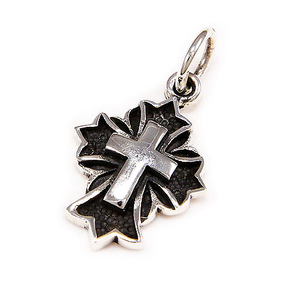 SILVER CROSS 925 STERLING SILVER CHRISTIAN HOLY SACRED CHURCH PENDANT gs 125 $41.40