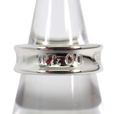 #ad Used TIFFANY Tiffany 925 1837 ring US size7.5 8 g242 31 $170.00