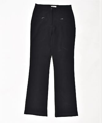#ad DALHAO LIU Womens Bootcut Casual Trousers IT 42 Medium W28 L29 Black KR10 GBP 8.13