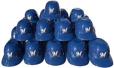 #ad ⚾ Milwaukee Brewers MLB Rawlings Mini Ice Cream Snack Helmet 24 Pack $29.99
