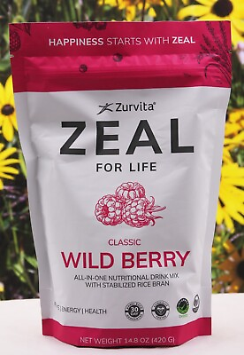 #ad Zurvita Zeal For Life CLASSIC WILD BERRY Bag 30 Servings Exp. 9 2025 $59.99