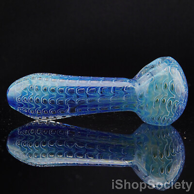 #ad 4.5quot; Double Blown Tobacco Smoking Pipe Thick Collectible Glass Pipes P707B $13.99