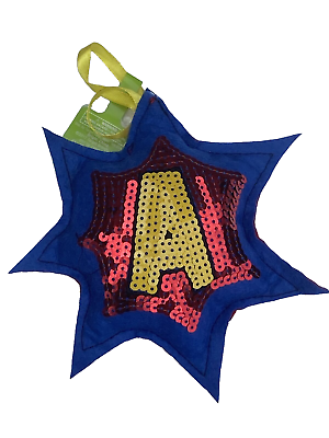 #ad Initial Letter Monogram Christmas Ornament Wondershop Sequence Letter A $7.00