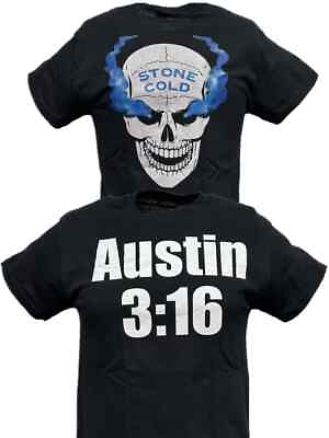 #ad Stone Cold Steve Austin 3:16 Smoking Skull Mens T shirt $6.50