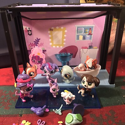 #ad Littlest Pet Shop Design Your Way Say Ahh to the Spa Style Set Plus 8 Pets Used $24.99