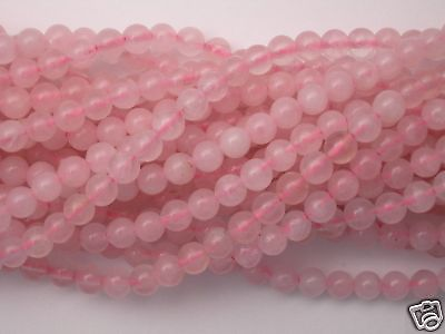 #ad Romantic Rose Quartz 6mm gemstone beads $3.99