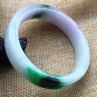 #ad 10% OFF 57 58 59 mm Certified Natural 3 Color Jadeite Emerald A Jade HandCarved $199.99