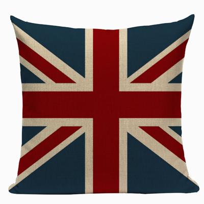 #ad United Kingdom Flag L6 Cushion Pillow Cover UK Union Jack Europe Patriot Queen $16.77