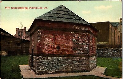 #ad Pittsburgh PA Pennsylvania Close up Exterior View Blockhouse Vintage Postcard $7.99