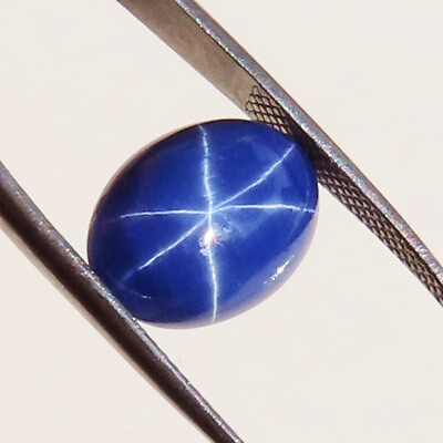 #ad 9X13X4 MM 8.20 CT Natural Blue Star Sapphire Oval Cabochon Superb Gemstone STR22 $28.08