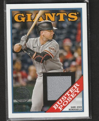 #ad 2023 Topps Series 1 Buster Posey 1988 Bat Relic #88R BP $6.50