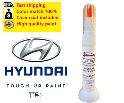 #ad For HYUNDAI U5S PLATINIUM SILVER Touch up paint pen with brush SCRATCH REPAIR $14.49