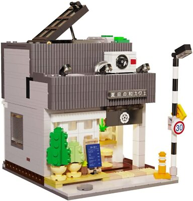 #ad Japanese Coffee Shop Cafe Brick Building Toy Set Modular Building Blocks Set $64.99