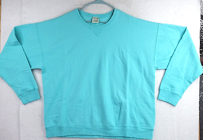 #ad Comfort Wash By Hanes Mens Mint Green Long Sleeve Sweatshirt Size 2XL New NWT $21.59