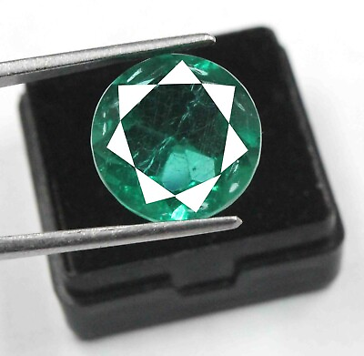 #ad Certified Natural 11.20 Ct Colombian Green Emerald 15 x 15 mm Gemstone NN818 $247.50