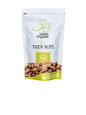 #ad Julia’s Organic Premium Raw Organic Tiger Nuts 5 oz Raw Snacks Gluten Free. $5.99
