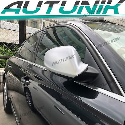 #ad Chrome Side WIng Mirror Covers Cap fit Audi A6 C7 S6 RS6 2012 2018 W O Assist $119.99
