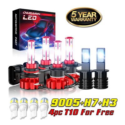 #ad For Mazda Protege5 2002 2003 6x 9005 H7 H3 LED Headlight amp; Fog Light LED Bulbs $32.98
