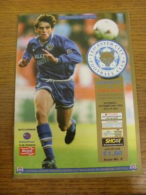#ad 28 10 1995 Leicester City v Crystal Palace . FREE POSTAGE UK ONLY . GBP 3.99