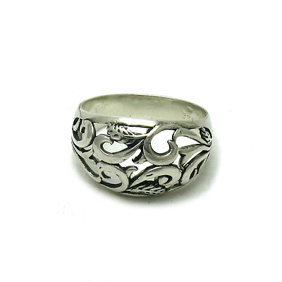 #ad Genuine Sterling Silver Floral Ring Hallmarked Solid 925 Handcrafted $23.70