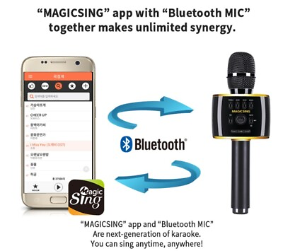 #ad NEW Magic Sing Karaoke MP30 Bluetooth Mic Speaker Free 12000 songs $99.00