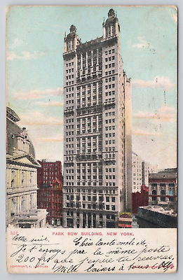#ad Postcard Park Row Building New York City New York $5.09