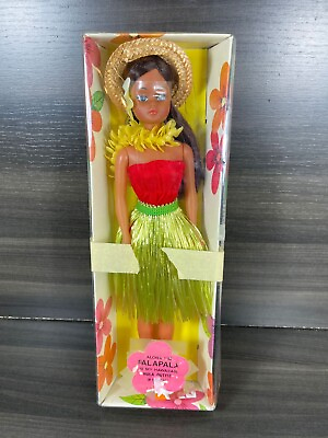 #ad Vintage Palapala Anekona Hawaiian Fashion Doll New in Opened Box Hula Girl C $30.00
