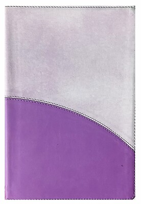 #ad Holman CSB Rainbow Bible; 2017; Purple Leather Touch; 10 Point Font $37.99