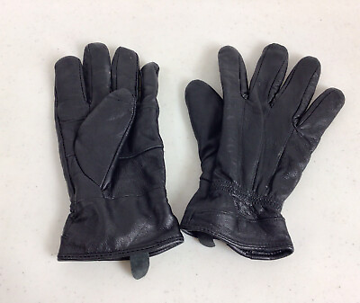 #ad Black Leather Gloves Womens Large $19.95
