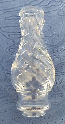#ad Vintage Chandelier Swirl Crystal Glass Column Spacer Replacement Lamp Part 1 $20.00