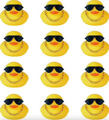 #ad Yellow Rubber Ducks Sunglasses Small Duckies for Jeep Ducking Cruise Bath Toys $13.99