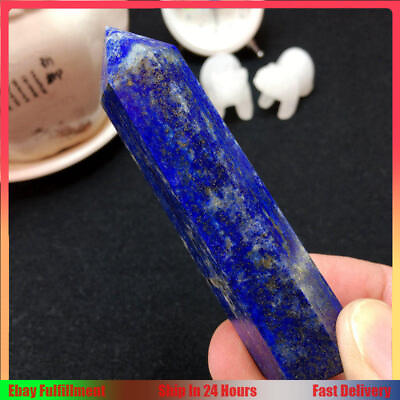 #ad Natural Lapis Lazuli Quartz Crystal Point Wand Obelisk Mineral Stone Fossils US $8.54