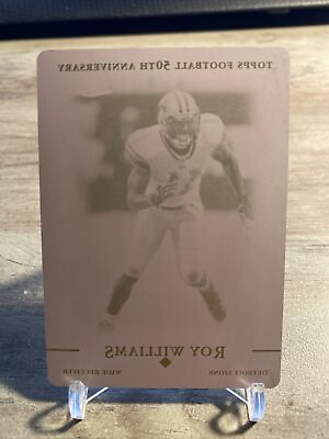 #ad Black Printing Plate 2005 NFL Topps Chrome 1 1 Certified Roy Williams $89.99