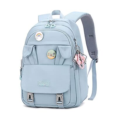 #ad Kids Cute Bunny Casual Backpack Girls Elementary and Middle School Bag Teenag... $24.98