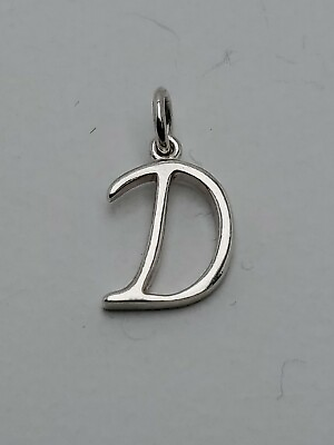 #ad The Letter quot;Dquot; 925 Sterling Silver Pendant $24.99