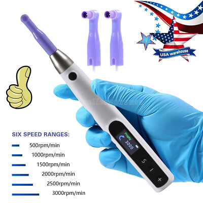 #ad Dental Cordless Electric Hygiene Prophy Handpiece 360° Swivel 2 Prophy Angles $89.00